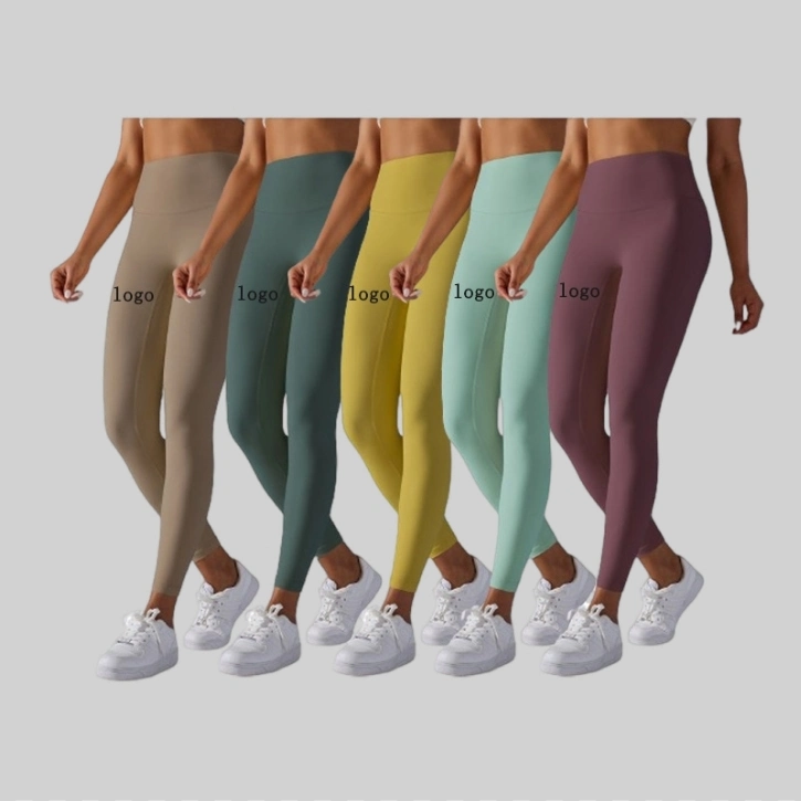 Logotipo personalizado varios Color Yoga Legging cintura alta Yoga apretado Pantalones ropa de gimnasio