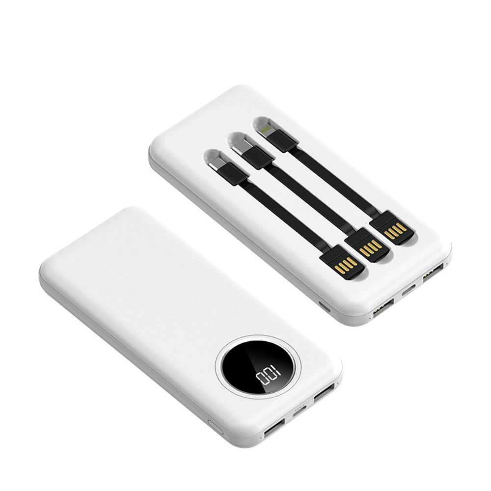 22,5W exterior carga rápida Powerbanks pantalla digital 10000mAh Cargador de emergencia