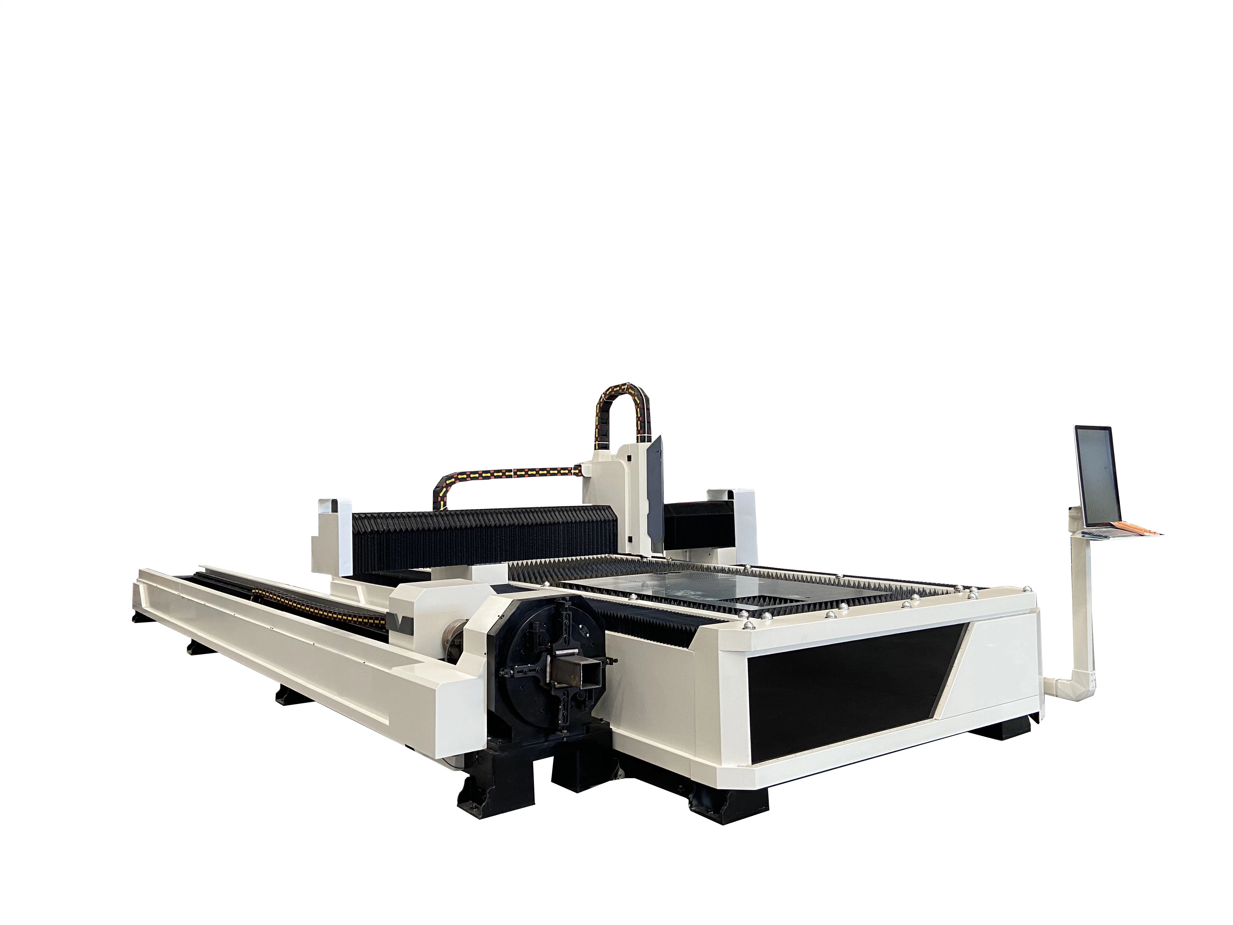 Precisión de la CNC máquina de corte láser de fibra de alta calidad para la placa de corte del tubo/