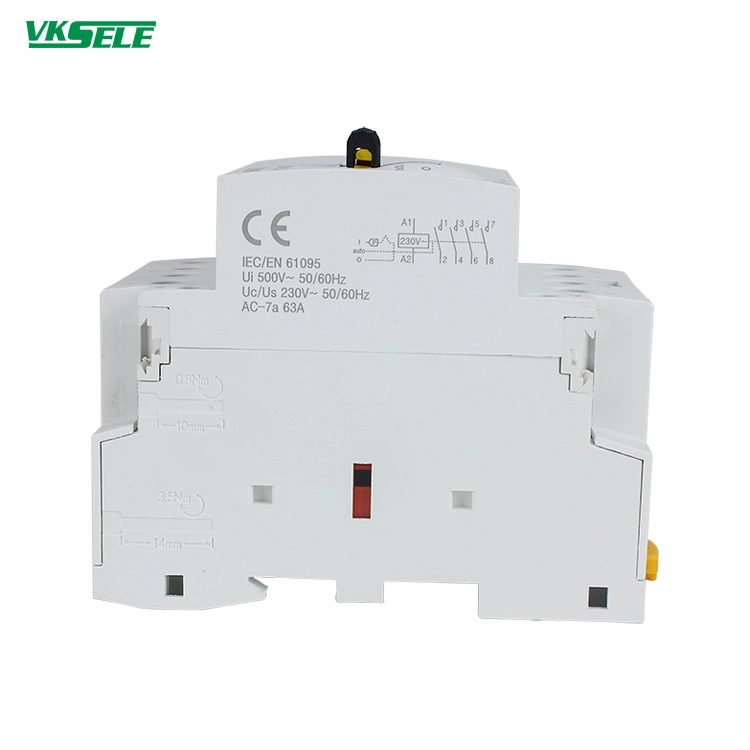 Kct-25m 4pole 25A Household Contatcor Manual Type 4no 4nc 2no2nc Modular Contactor