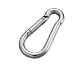 China Factory Spring Snap Hook Carabiner Stainless Steel Heavy Duty Carabiner Clip Load Capacity Keychain Quick Links for Backpack