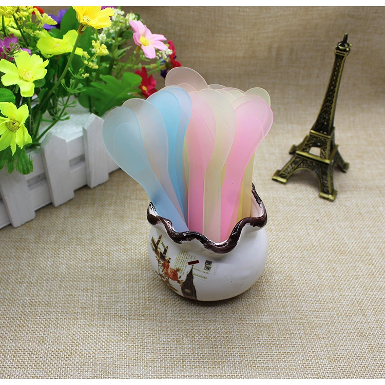 Black Plastic Spoon High quality/High cost performance  Plastic Spoon Mask Spoon Cosmetic Facial Spatula