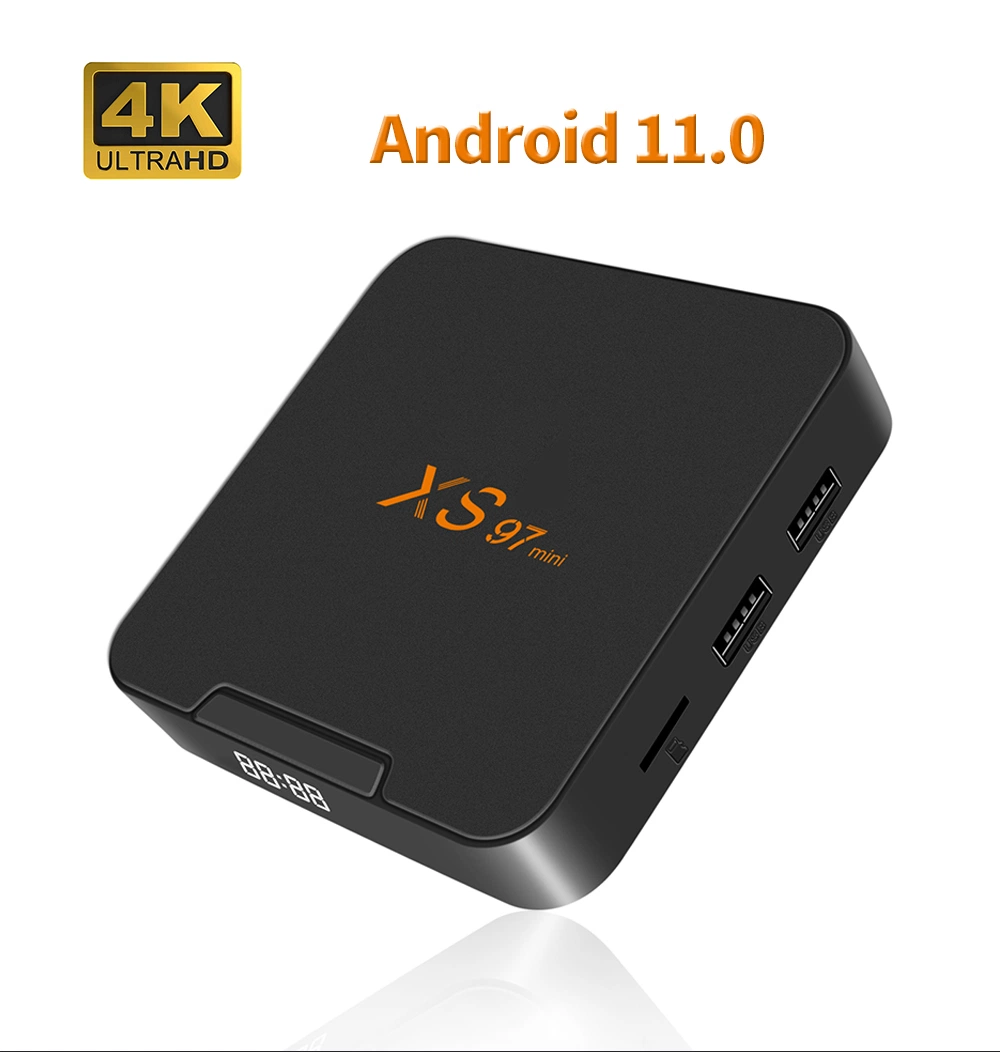 Smart TV Box Hot Sale 2.4G/5g double Itv WiFi Android 11 Décodeur Amlogic S905W2 2 Go et 16 Go Récepteur Satellite Android TV Box