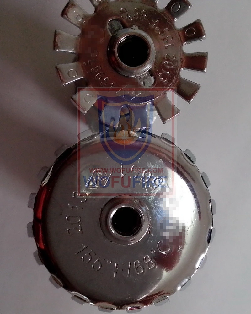 Sidewall Vertical Fire Sprinkler with Escutcheon Plate