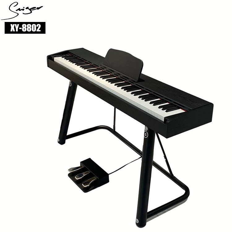 لوحة مفاتيح بيانو إلكترونية من 88 مفتاحًا للمبتدئين لمس قياسي بيانو رقمي