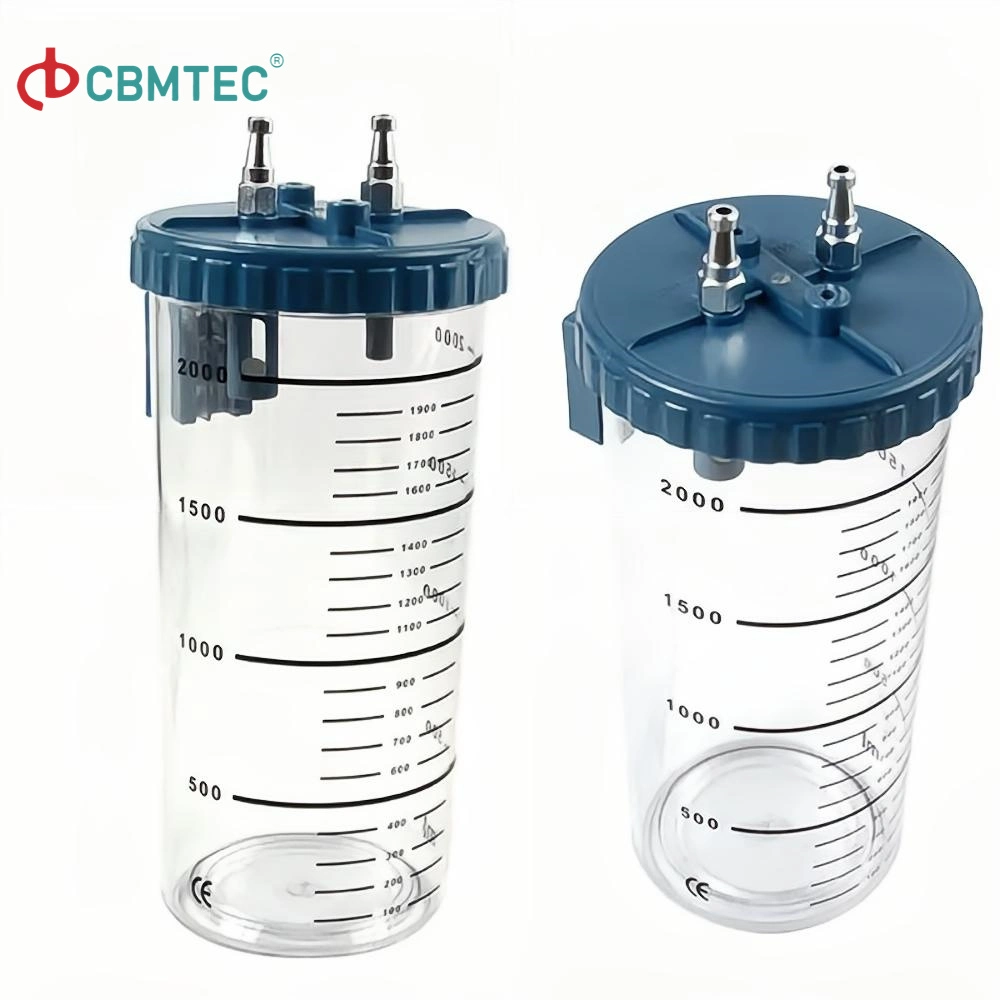 High Quality Vacuum Bottle for Aspirator Suction Canister Suction Jar for Hospital Oxygen Concentrator