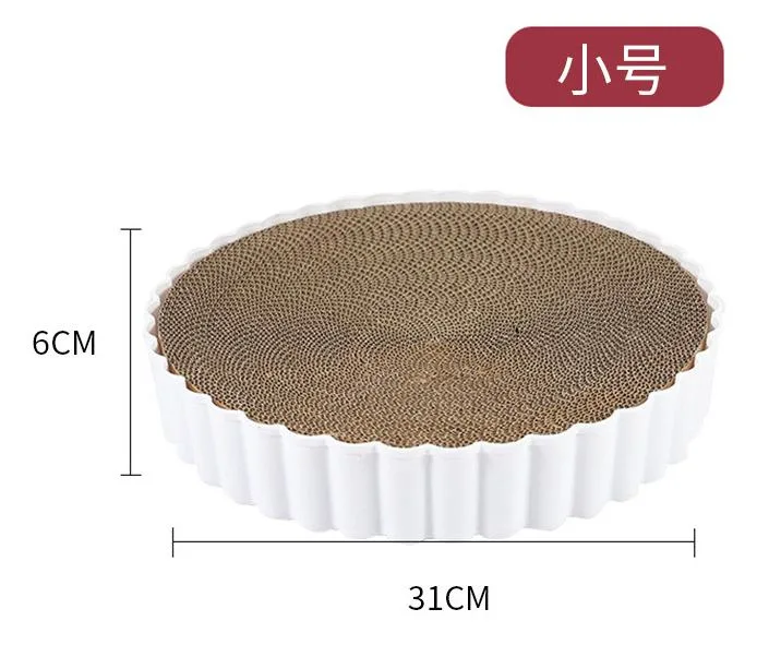 Hollowed out Cat Scratch Board Bowl Corrugated Paper Scratch Resistant Cat Nest Replaceable Inner Core Cat Claw Board