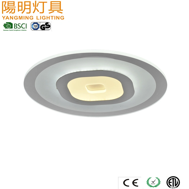 30W Oyster Lamp Simple Design LED Light Source Chrome Ring