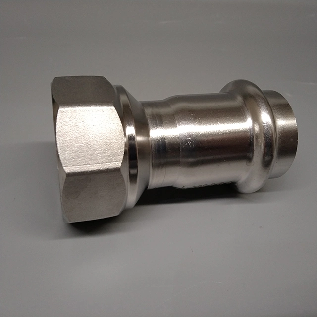 Hot Selling SS316L SS304L Stainless Steel Pipe Fittings Clamps Internal Threaded Straight Couplings