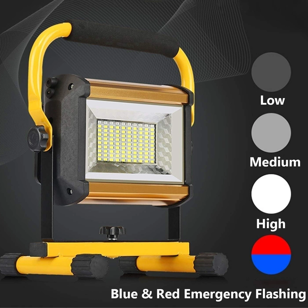 مصباح عمل LED محمول ضوء LED خارجي قابل للماء وقابل لإعادة الشحن ضوء غامرة Wyz15440