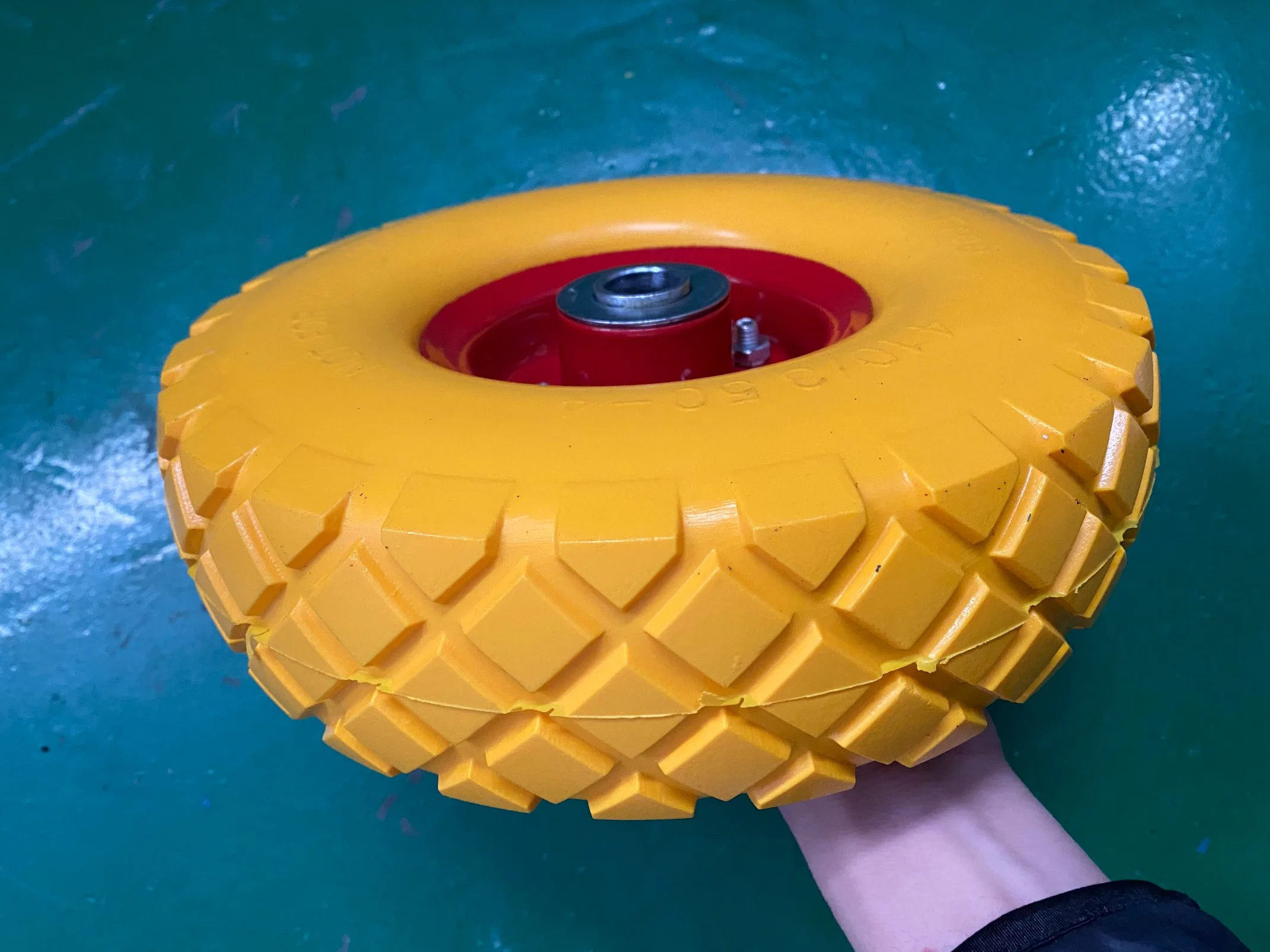 10inch PU Foam Solid Rubber Wheel for Hand Truck Trolley Lawn Mower Spreader