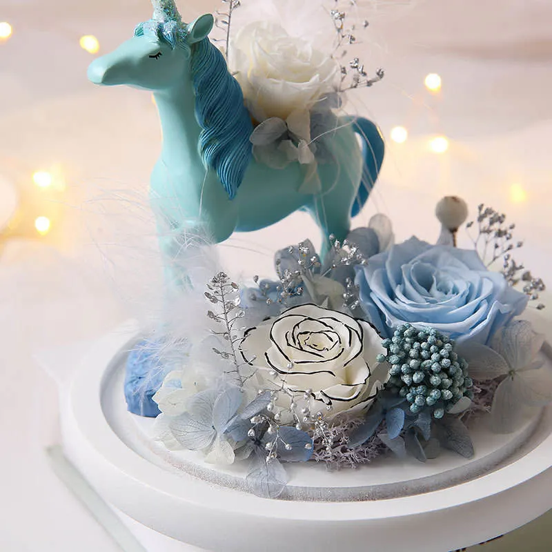 Long Lasting Preserved Flower Rose Unicorn Wholesale/Supplier Unicorn Preserved Roses