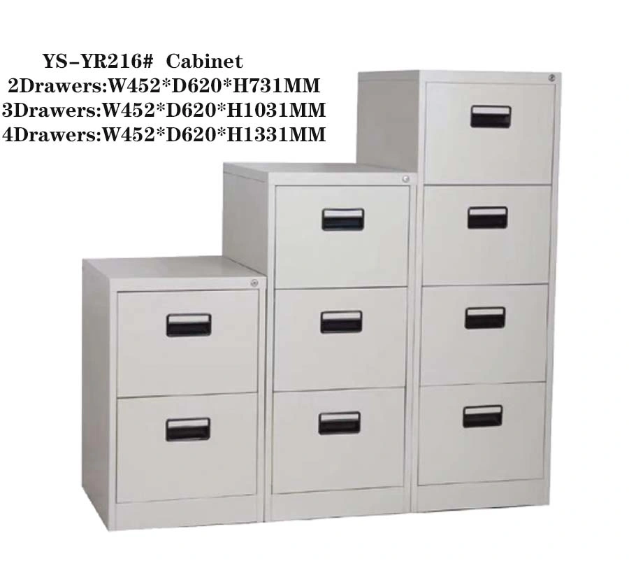 Office School Furniture White Metal Filing Cabinet Customized Moving Storage with Lock