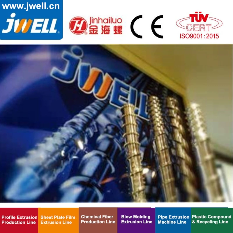 Jwell -Conical Twin Screw and Barrel for Recycling Making Extrusion Machine with Factory Price