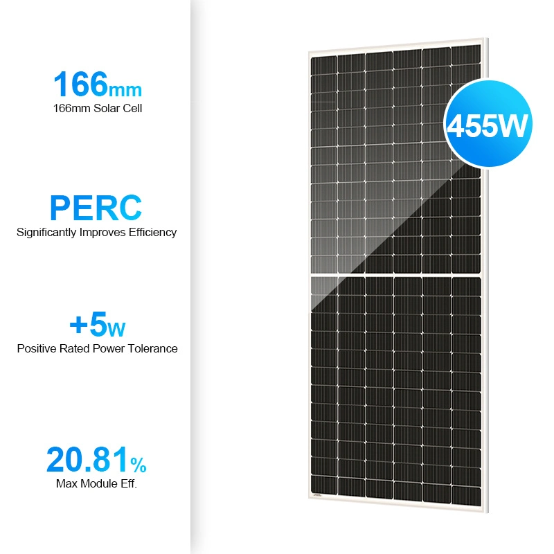 Tamanho Potência de Saída Fabricantes 530W 535W 540W 545W 550W 144 Células Mono 24V Painéis Solares Fotovoltaicos