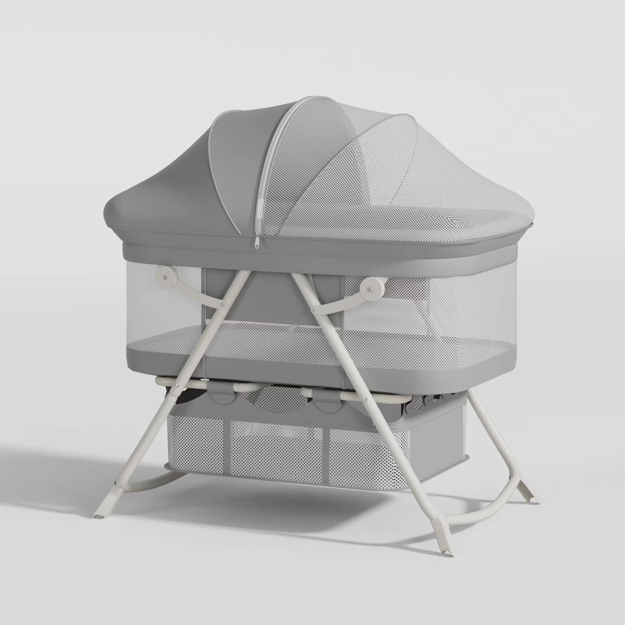 Ropa de cama de recién nacido 3 en 1 Cunas de cama / ligero durable y plegable bebé Camas de noche Cunas cama Swing Sleeper