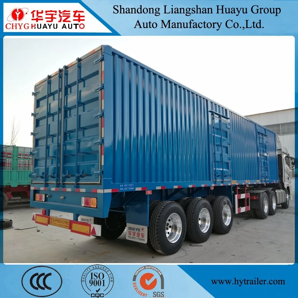 3 Axle Box/Van Type Semi Trailer for Logistics Use Bulk Cargo Transport