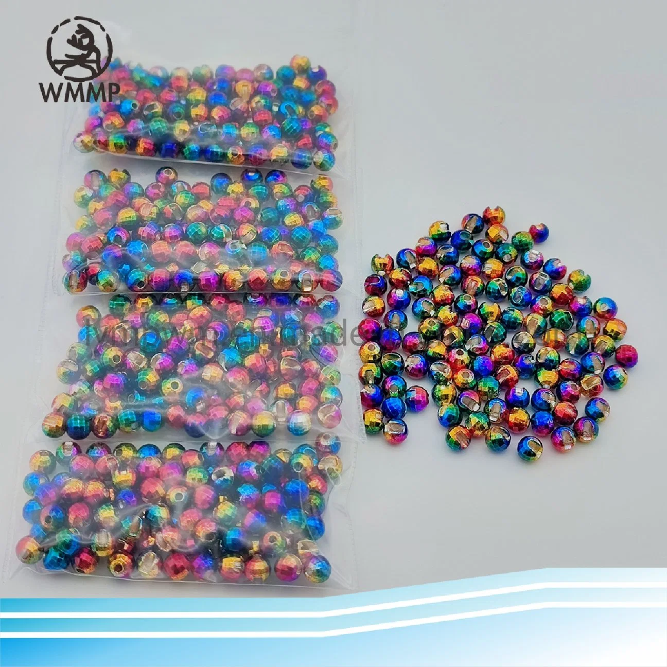 Top Grade Quality Rainbow Tungsten Beads Tungsten Faceted Diamond Slotted Fishing Beads