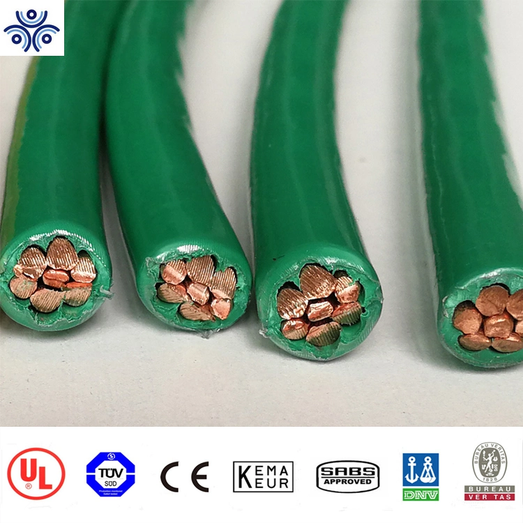 Fio eléctrico Thwn Thhn/rolo de cabo 100m 10 8 fio de isolamento de PVC de 6 AWG