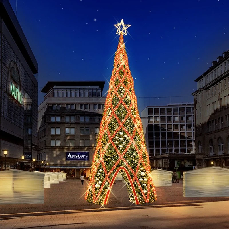 Fournitures de décoration de Noël commerciales, DEL motif de Noël et de décoration de Noël