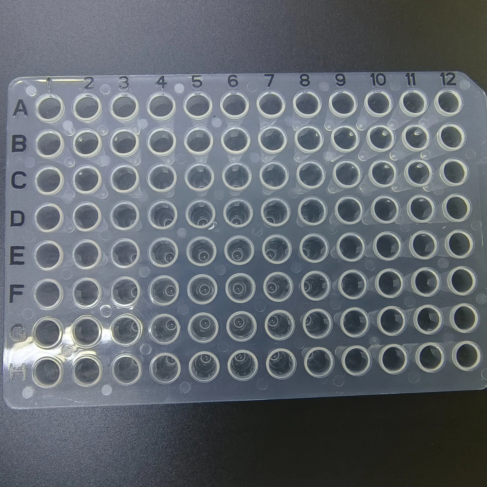 Grau de esterilização Polipropileno 0.1/0.2ml 96 poços da Placa de PCR