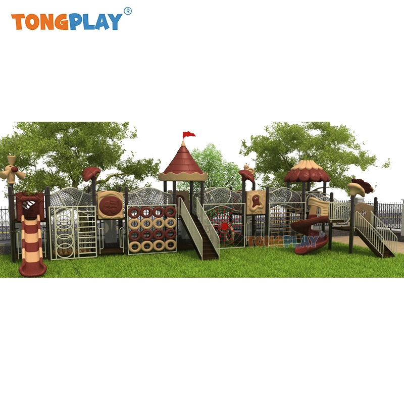 Vergnügungspark Spielzeug Kinder Outdoor Spielplatz Ausrüstung Kombiniert Plastikrutsche