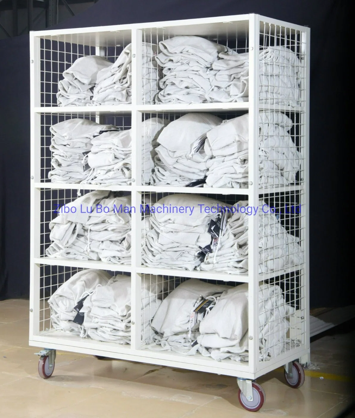 Industrial Metal Finished Goods Delivery Mesh Car for Garment Factory