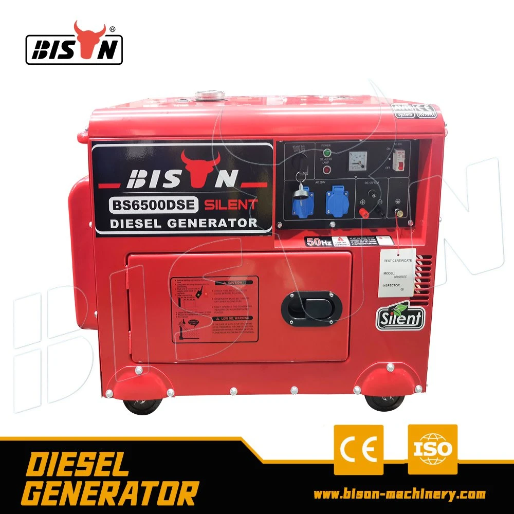 Bison Cheap 186fa 8HP Small Genset 5 Kw Air Cooled Diesel Engine Generator 5 kVA Silent Generator Price with CE Certified