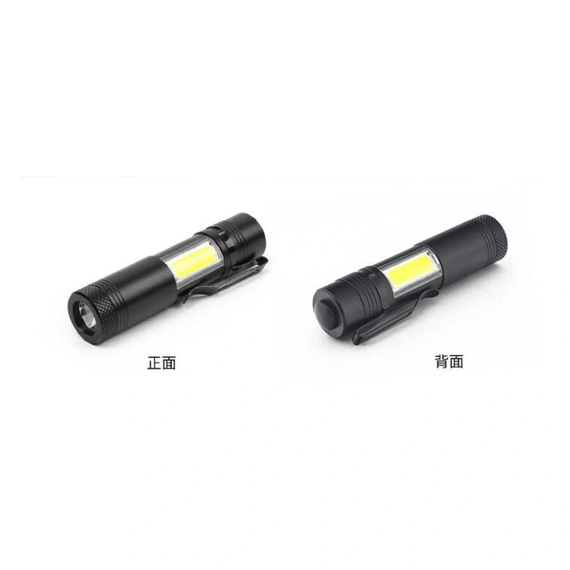 Aluminum Torch with Side 3W COB LED Mini Flashlight