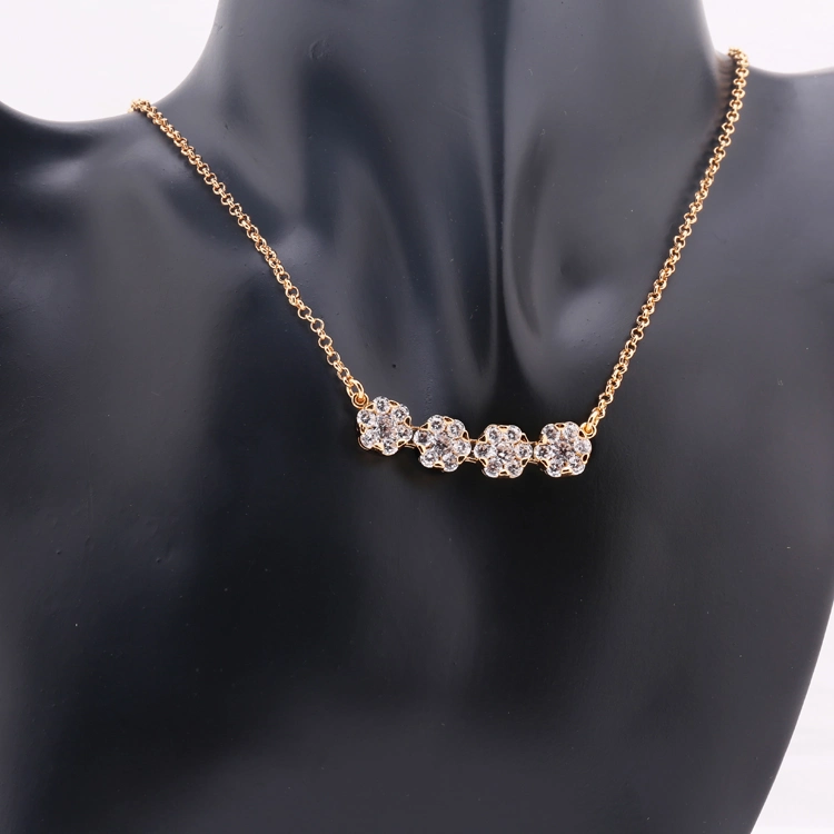 Costume Wholesale/Supplier Fashion Imitation Gold Silver Stainless Steel Charm Jewelry with Earring Pendant Necklace Sets