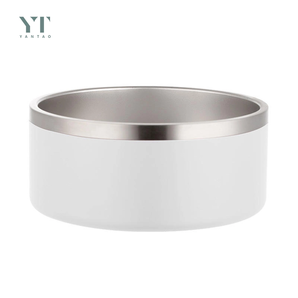 Wholesale/Supplier High quality/High cost performance  Round Dog Bowl Stainless Steel Pet Bowl Cat Dog Food Feeder Dog Bowl with Logo Custom