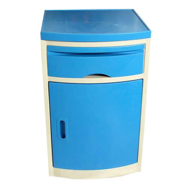 Cheap Price ABS Blue Mecan for Bed Side Locker Bedside Cabinet Hospital