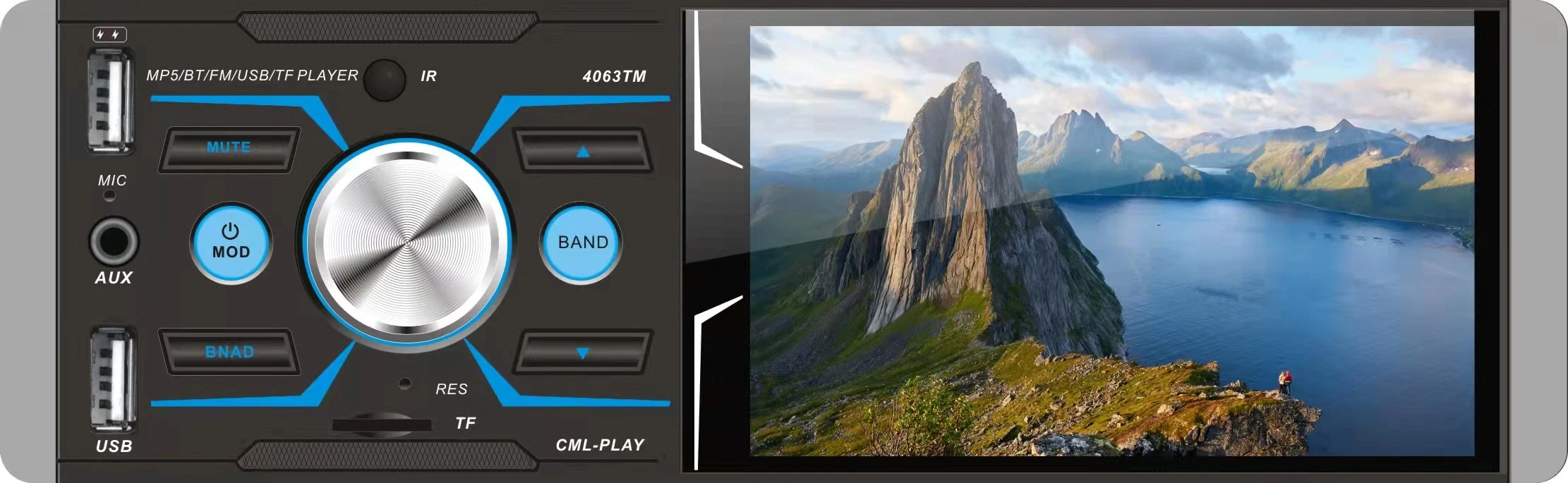 Ecrã tátil HD de 4 polegadas sistema Android 1 DIN Car Leitor de DVD Rádio Leitor multimédia Navegação GPS Carro universal