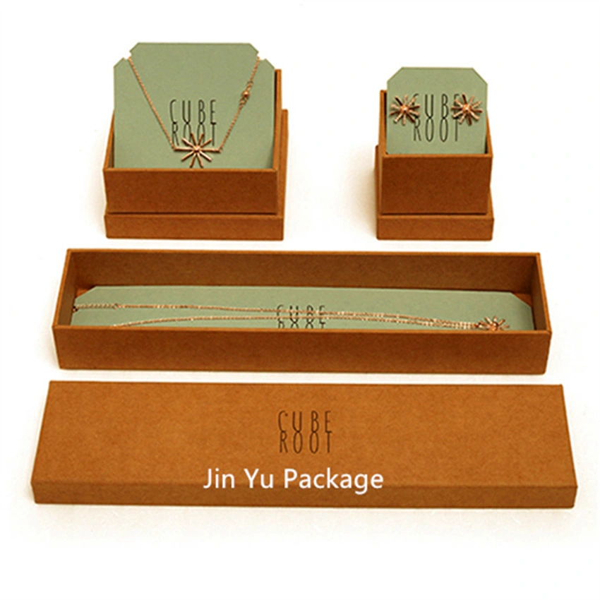 Custom Popular Cardboard Paper Gift Jewelry Display Packaging Boxes Set