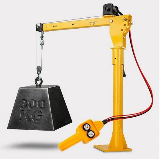 220V 360 Degree Small Electric Lifting Equipment Mini Crane