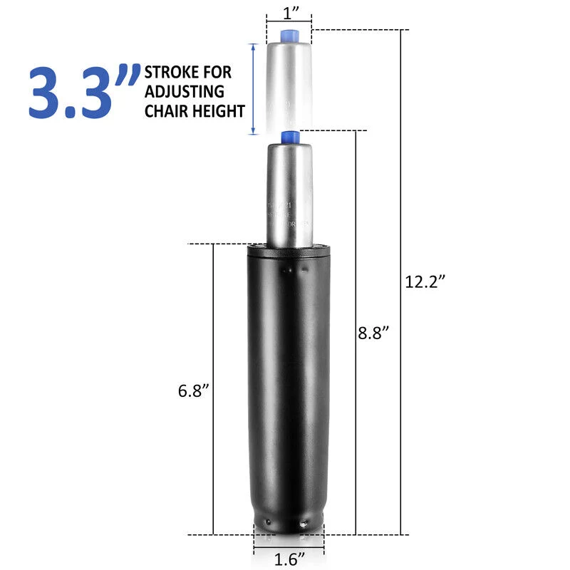 Gas Spring Lift for Office Class 2 3 4 Gas 120mm Chair Parts Lift Swivel Chair Cylinders Chair Pump Aluminium Pipe