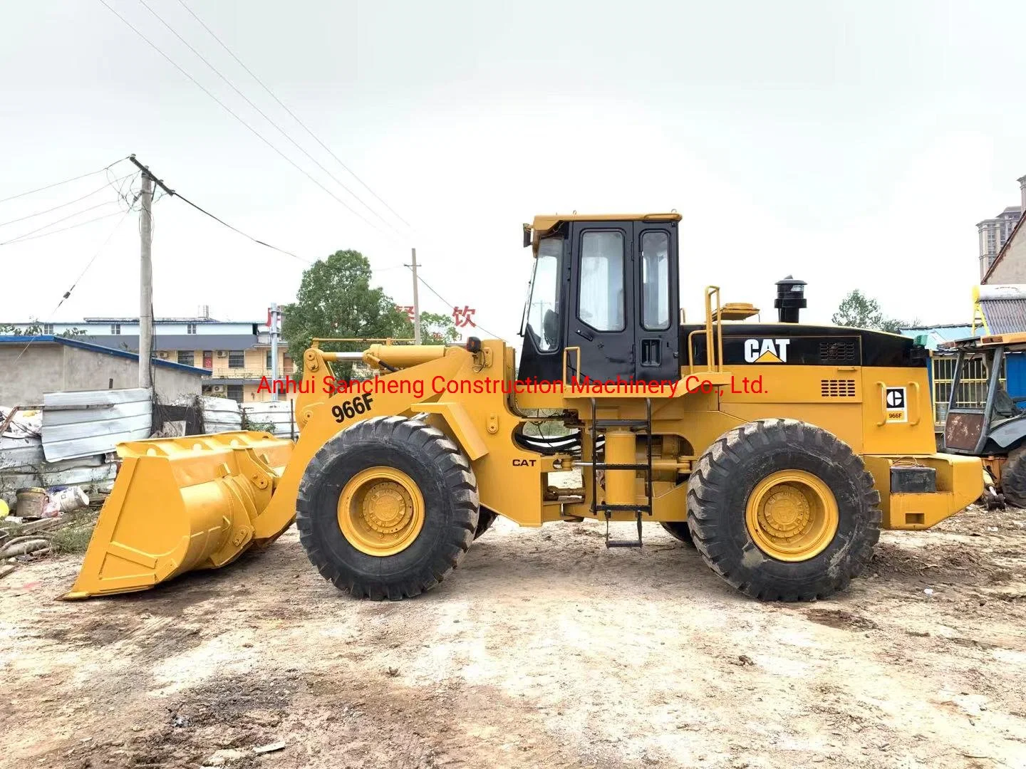 Secondhand Construction Machinery Front Loader 966f Caterpillar Wheel Loader