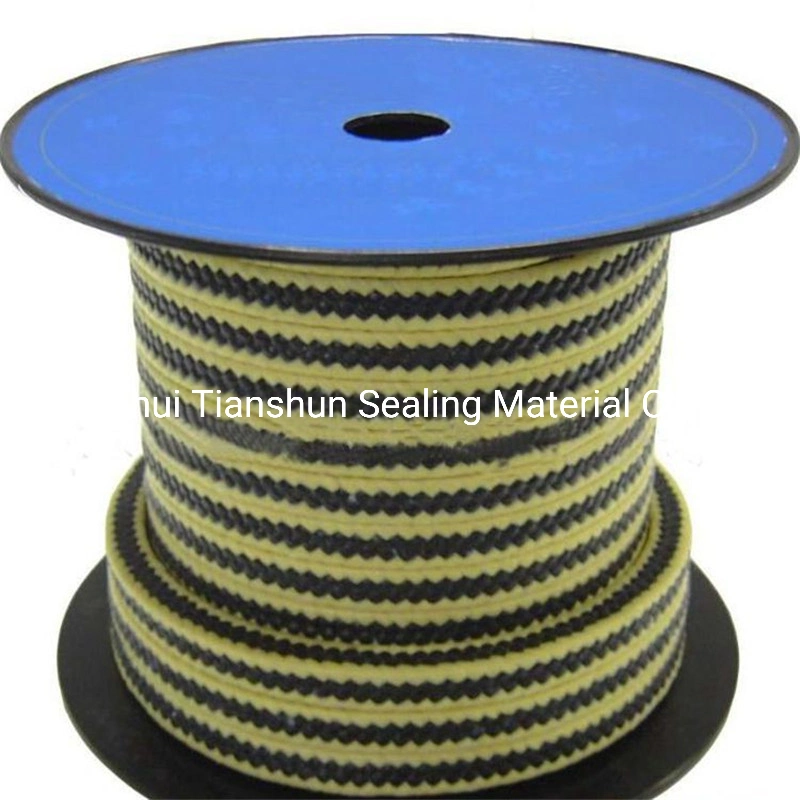 Entrelaçam aramida PTFE preto da embalagem