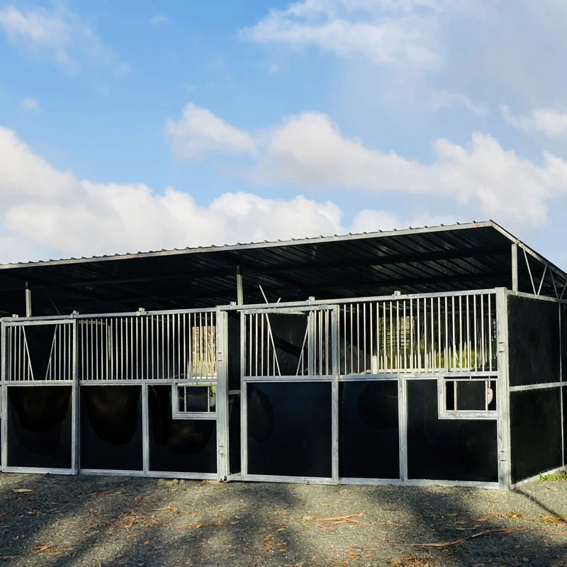 3.6m Width Hight Quality Galvanised Steel Portable Horse Stables