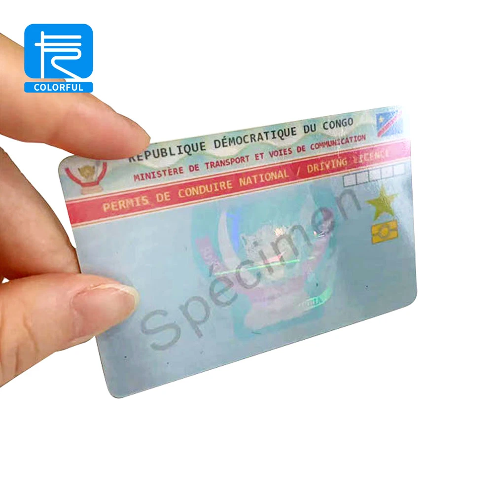 Free Design Factory Custom Printable Plastic Hologram Anti-Counterfeiting PVC ID Card with Anti-Counterfeiting Label Sticker