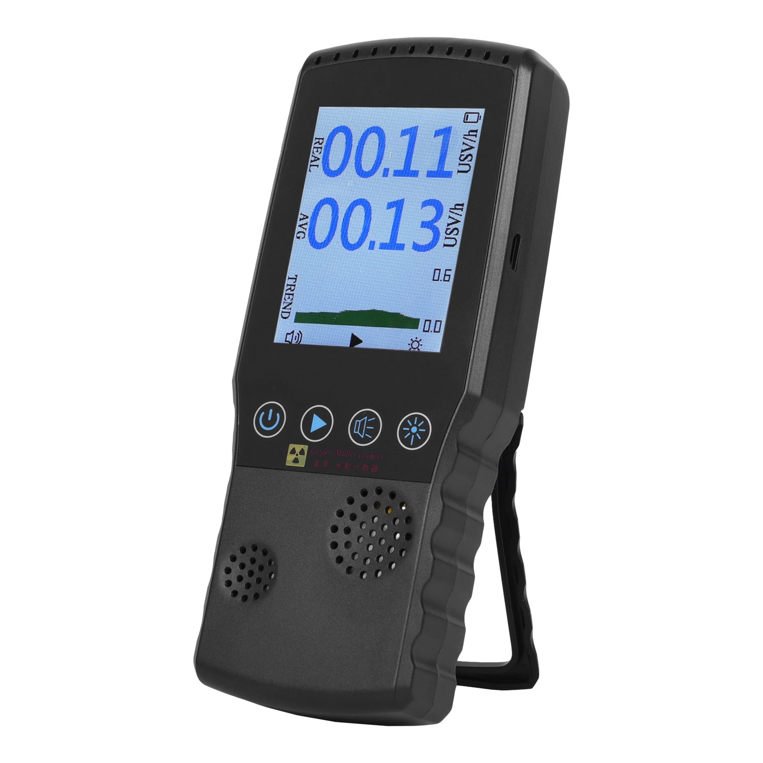 2023 Geiger Counter Nuclear Food Radiation Meter Beta Gamma X-ray Tester Radioactive Detector TFT Display Dosimeter Tester Radiometer for Radiation Measurement