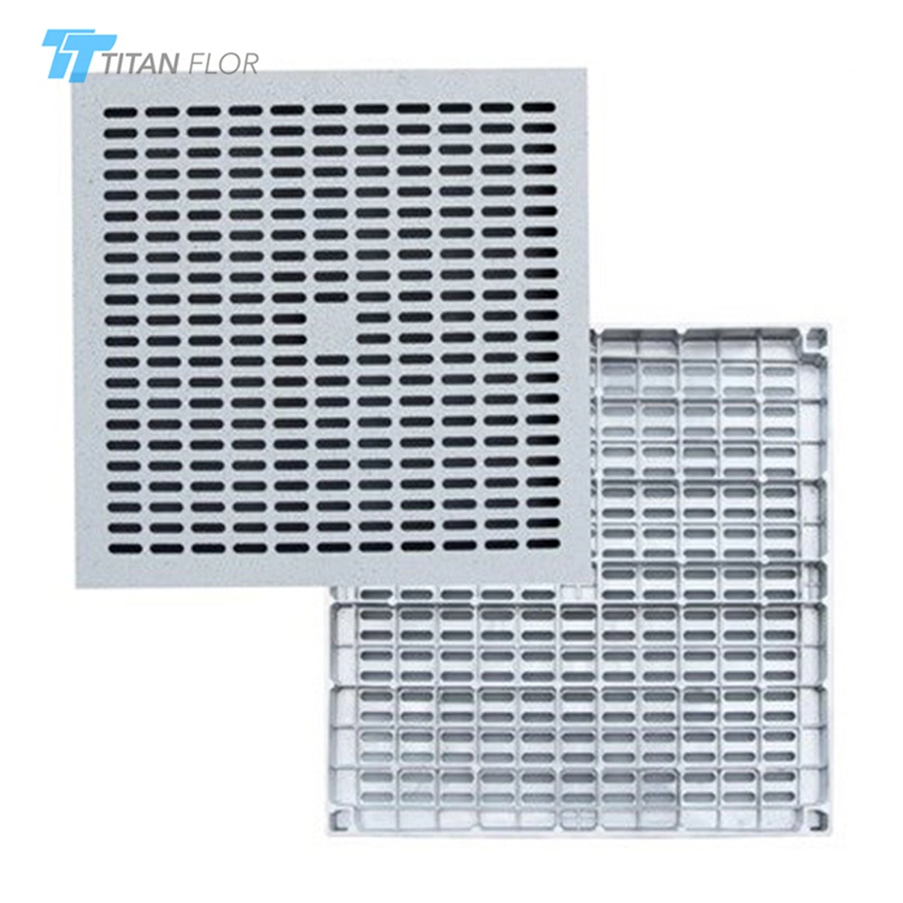 Data Center Cooling Solution Antistatic Aluminum Raised Access Floor System