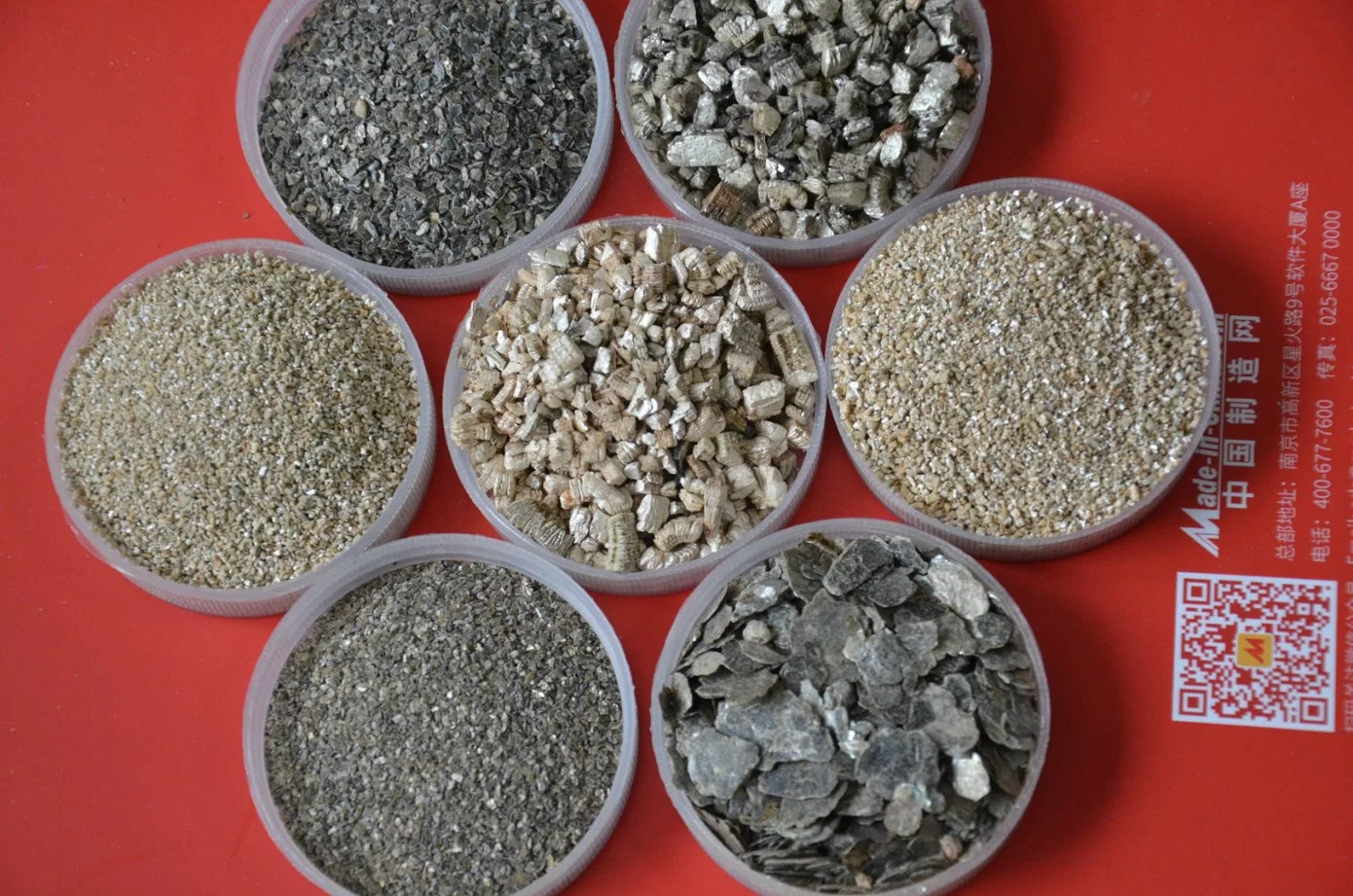 High quality/High cost performance  Construction Material Heat Insulation Material Golden and Silvery Expanded Vermiculite Crude Vermiculite