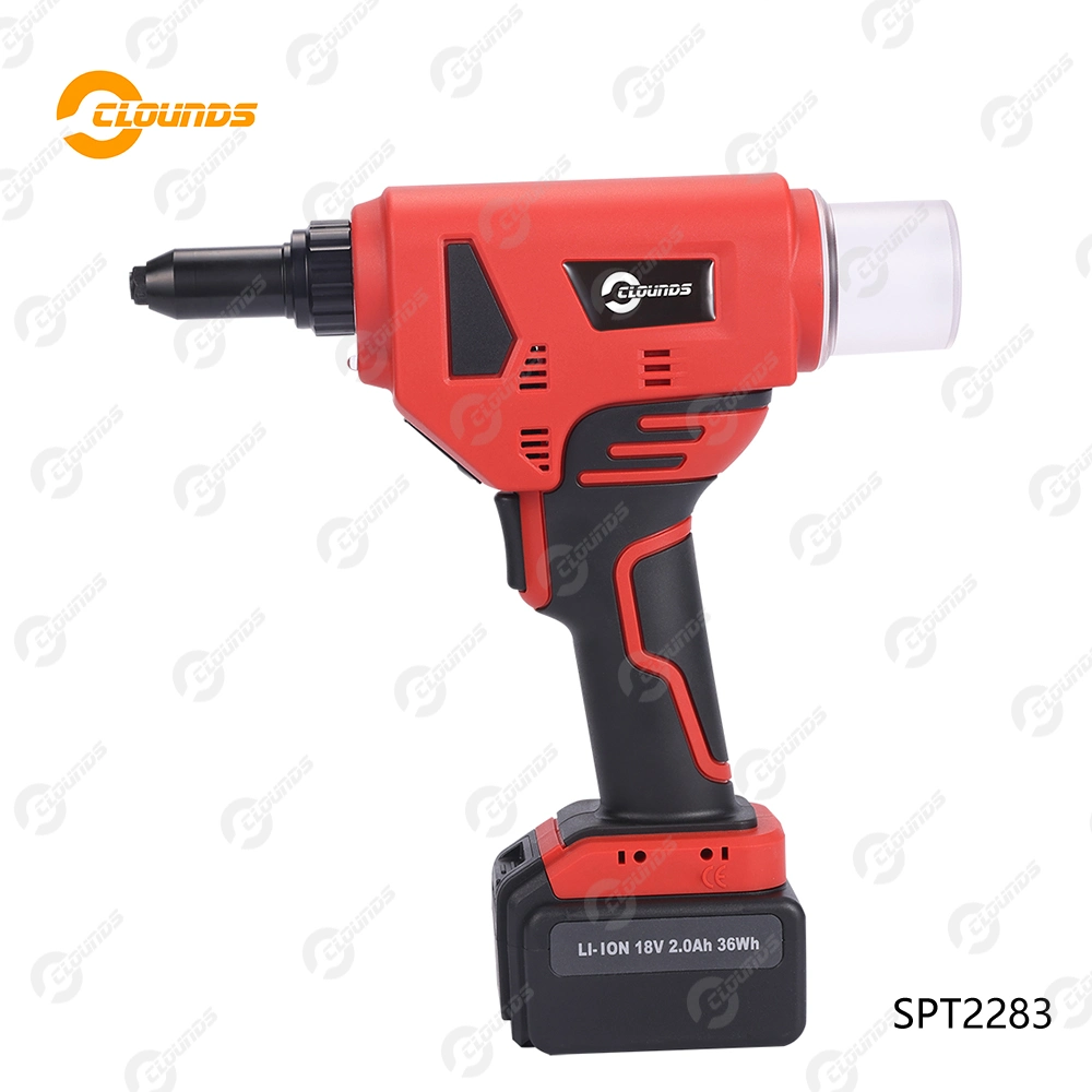 Spt2283 Electric Fasterner Rivet Brushless Motor Li-ion Battery Riveting Tool Cordless Blind Riveter Tools