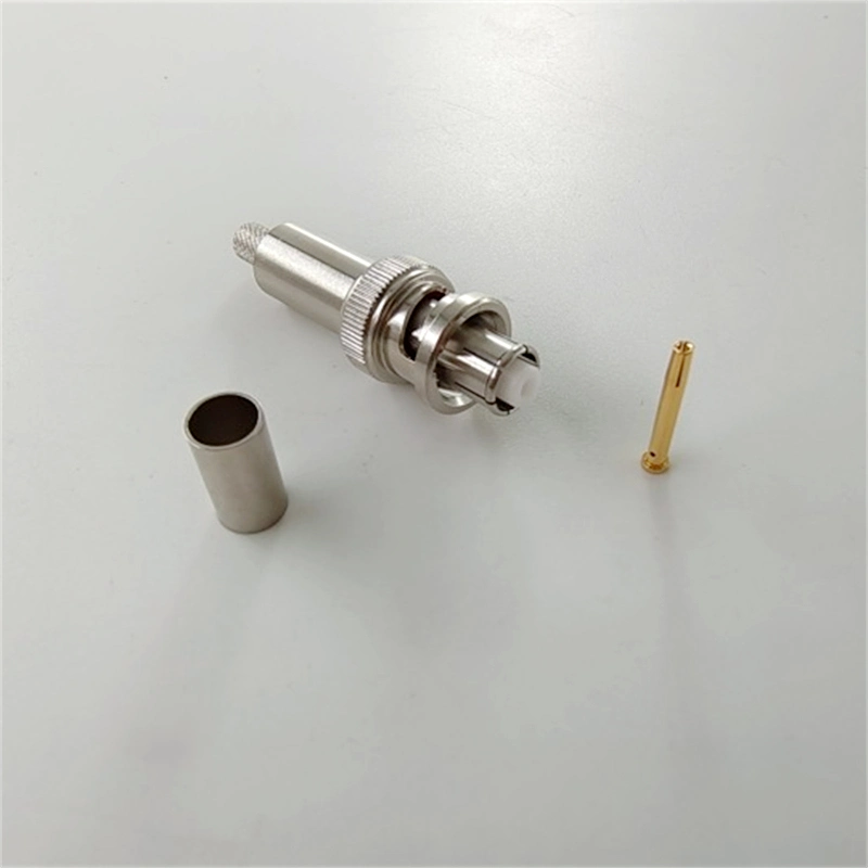 RF Coaxial Antenna Shv Male Plug Crimp Connector for Rg59 Cable