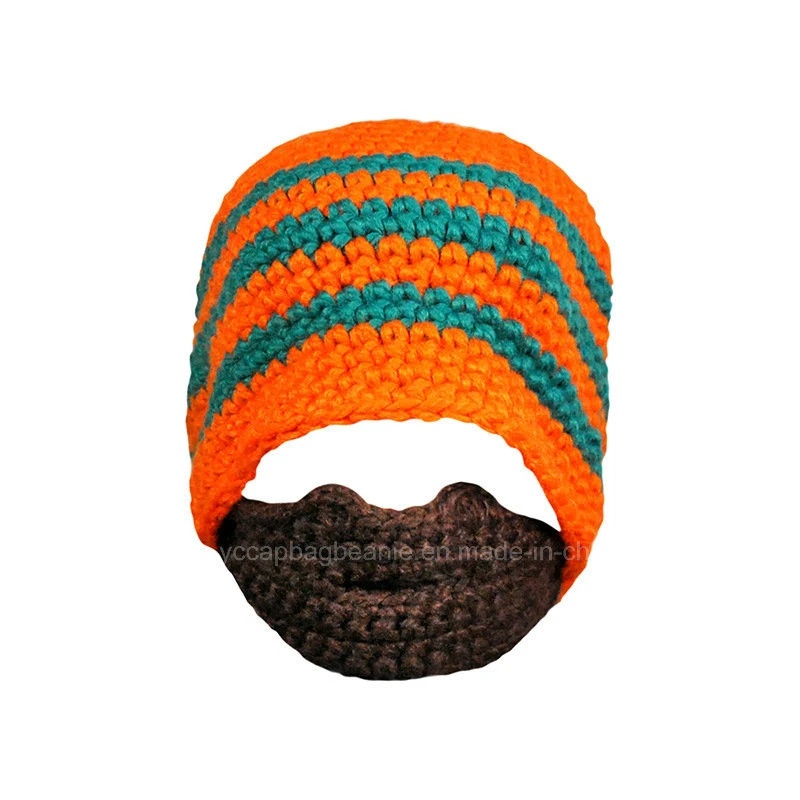 Classic Design All Custom Hand Crochet Knitted Beard Beanie