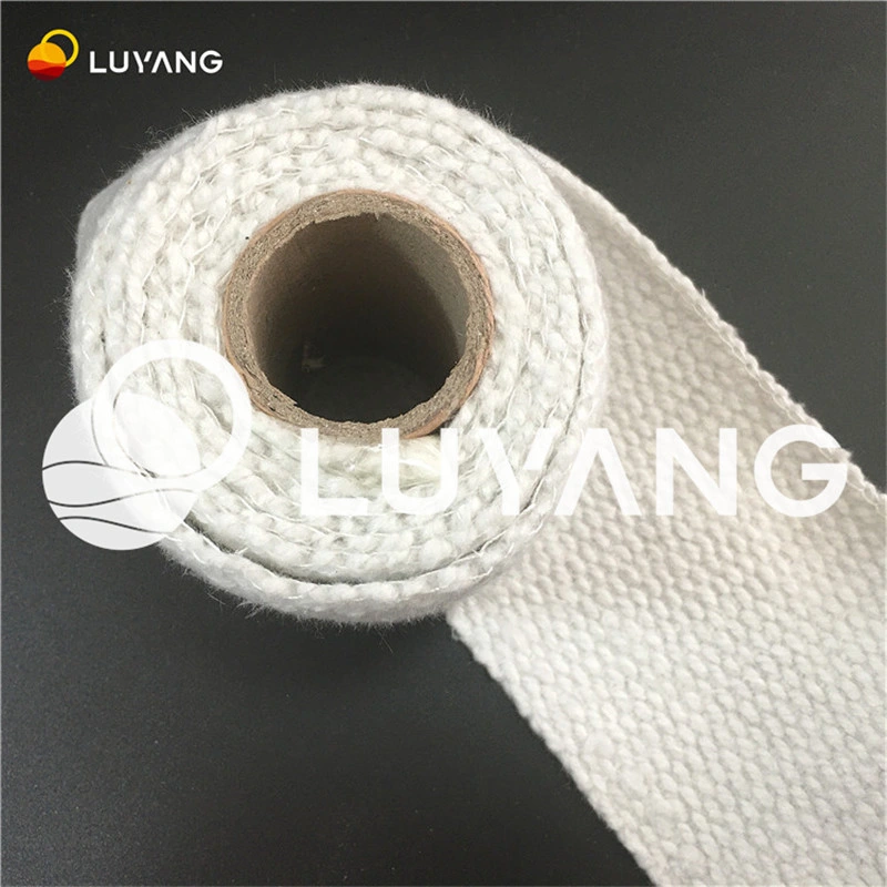 Reinforced with Fiberglass Stainless Steel Wire Pipe Hose Protection Fireproof Heat Resistant High Temperature Insulation Ceramic Fiber Tape