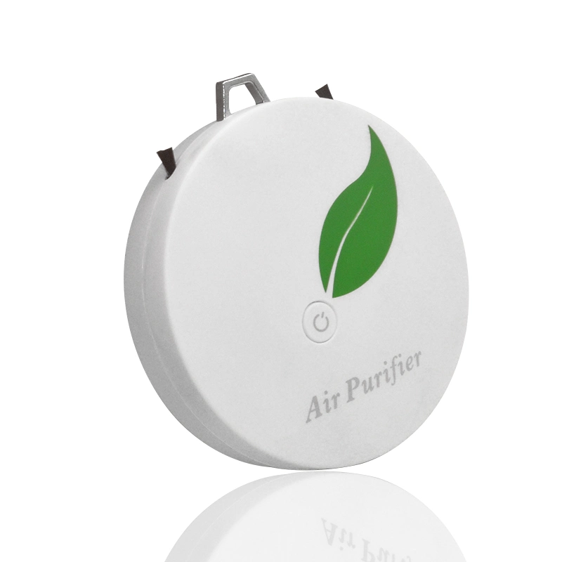 Air Purifier Necklace, USB Portable Air Filter Negative Ion Generator, Wearable Air Purifier Necklace for Eliminates Smoke