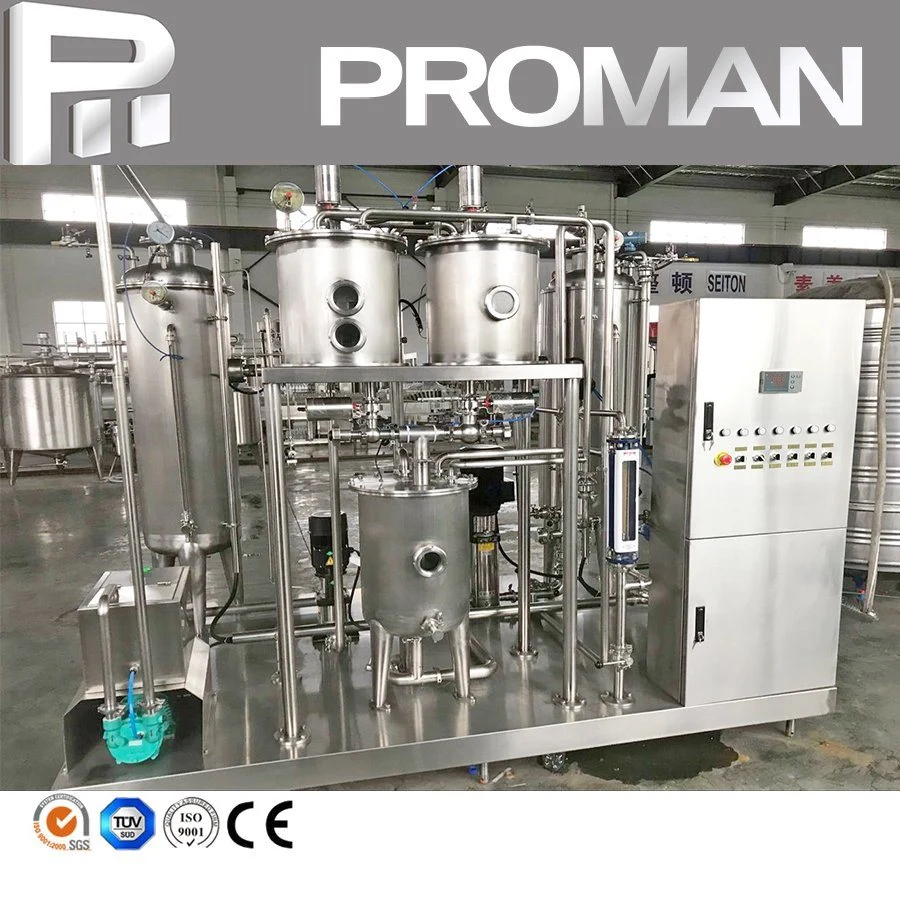 Automatic Soda Beer Sparkling Energy Drinks CSD Carbonated Soft Drinks Making Beverage Processing Mixing Machine