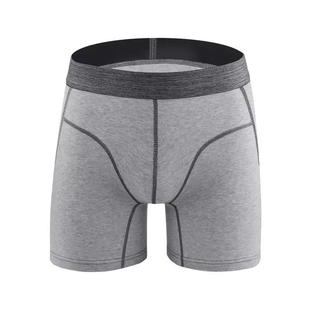 Calças de treino personalizadas 100% algodão de cintura subida de tamanho grande Boxer Briefs para homem